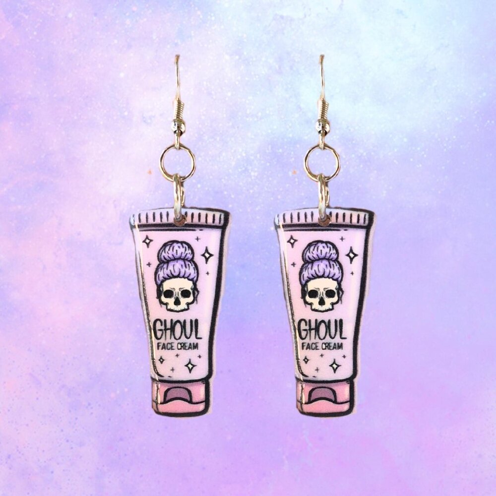 Ghoul Earrings | Witchy Accessories - Picture 2 of 4